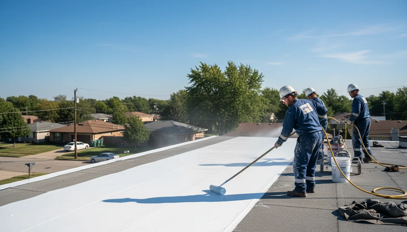 Commercial roof coating in Elsmere, NE near me